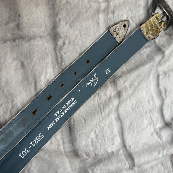 VTG Sabina Snakeskin Waist Belt Womens 32\